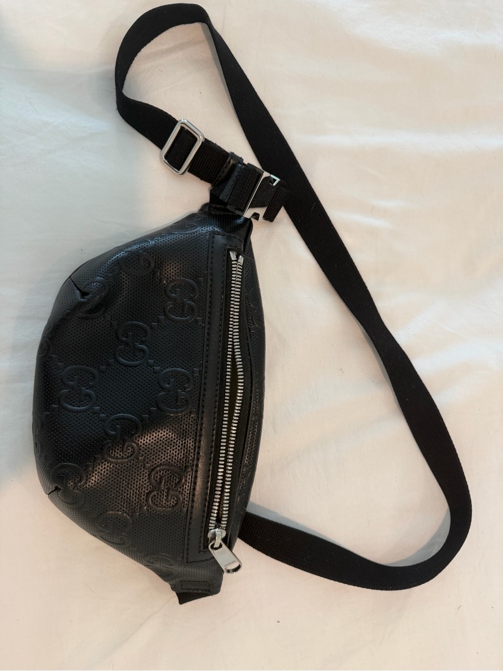 Gucci Black Leather Belt Bag